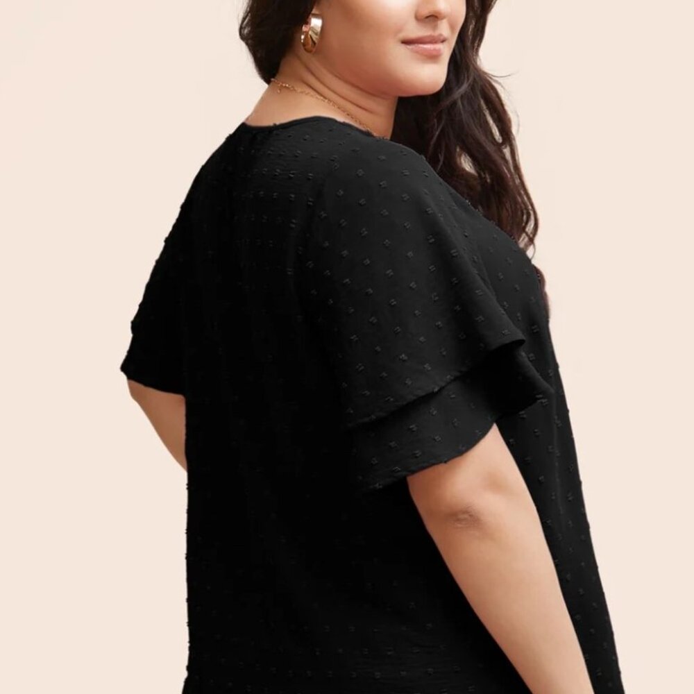 Bloomchic Swiss Dot Blouse - 6X / 30 - Picture 4 of 5